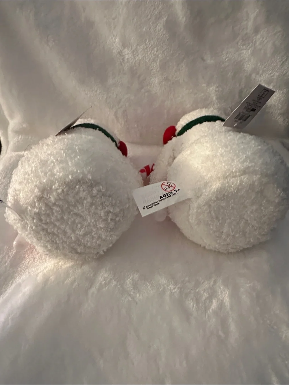 Target Pair of Cozy Snowman Holiday Decorations with Candy Canes Like New